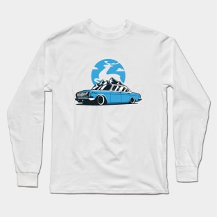 Blue GAZ24 Volga Classic Long Sleeve T-Shirt